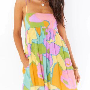 Show Me Your Mumu Gretchen Mini Dress Summer Sorbet
